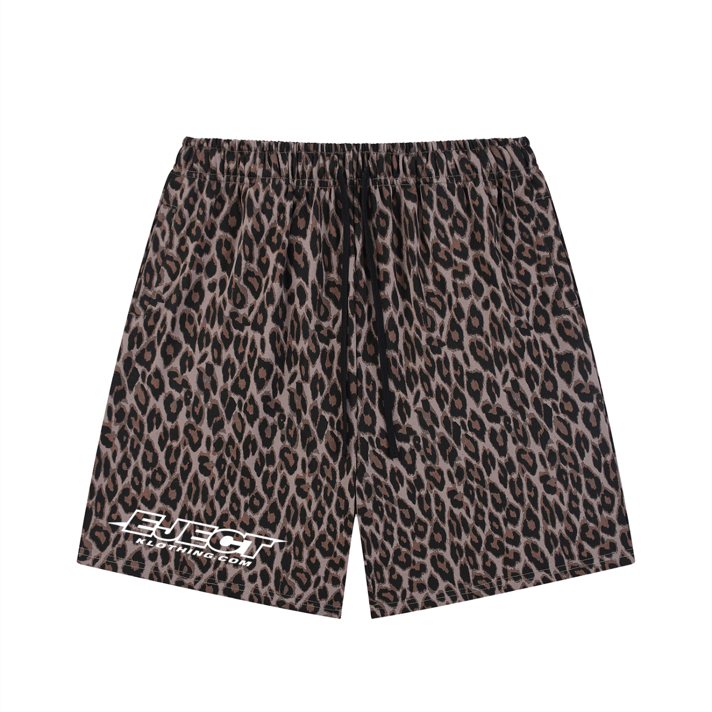 Leopard Launch Drawstring Shorts