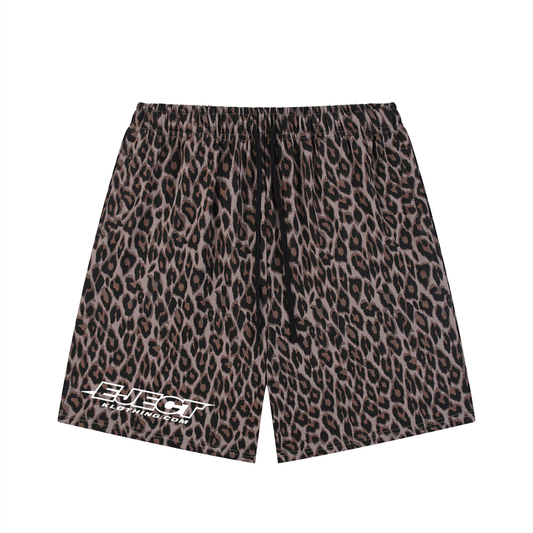 Leopard Launch Drawstring Shorts